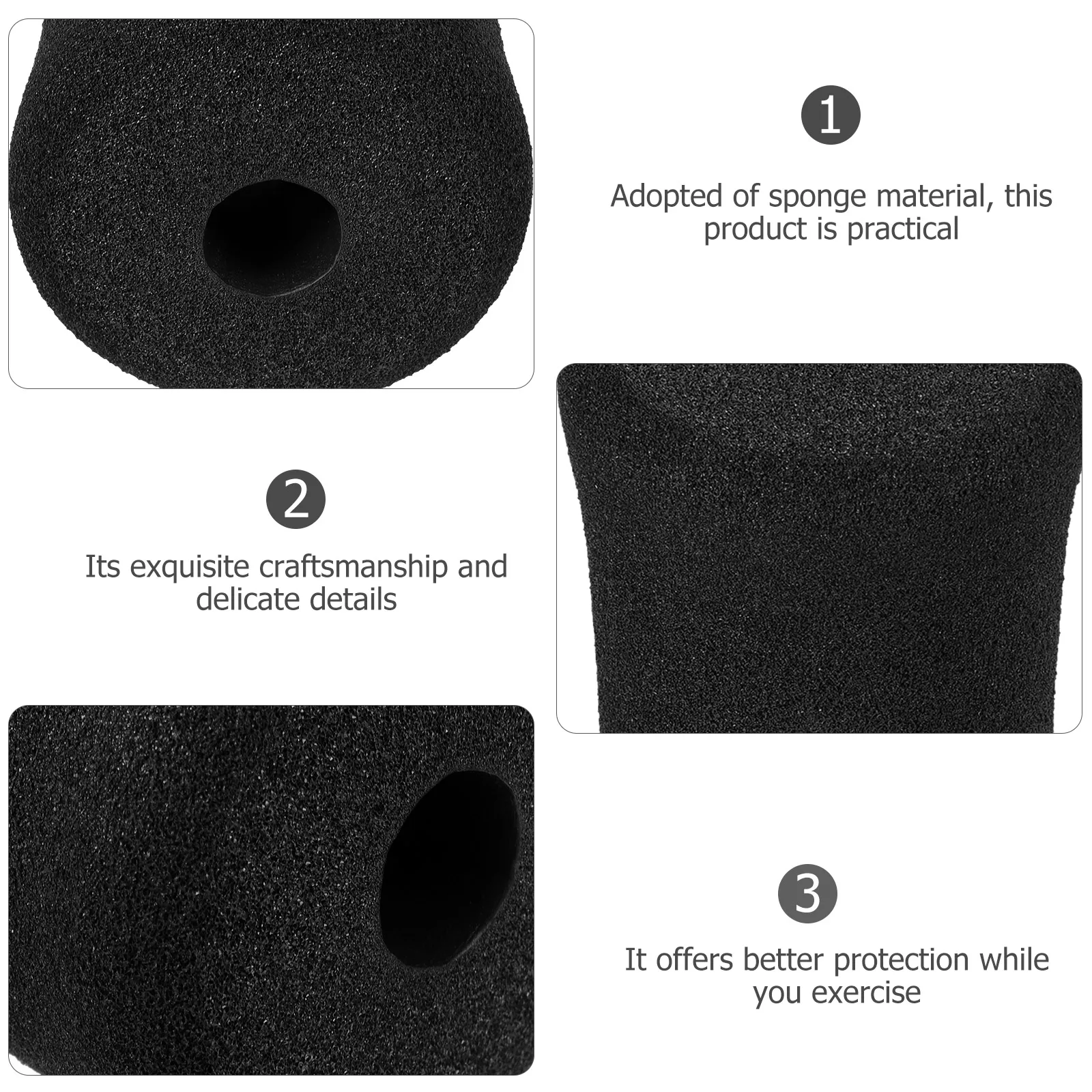 

2pcs Cushion Support Sleeve Replacement Pad For Leg Curl Machines Weightlifting Benches Gym Equipment Roller For Legs Ab