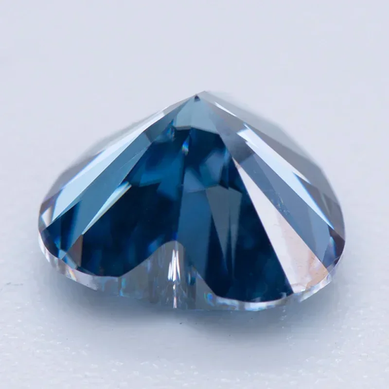 

NEW NEW Moissanite Stone Sapphire Blue Heart Shape VVS1 With Certificate For Pass Diamond Tester Diy Jewelry Making Materials