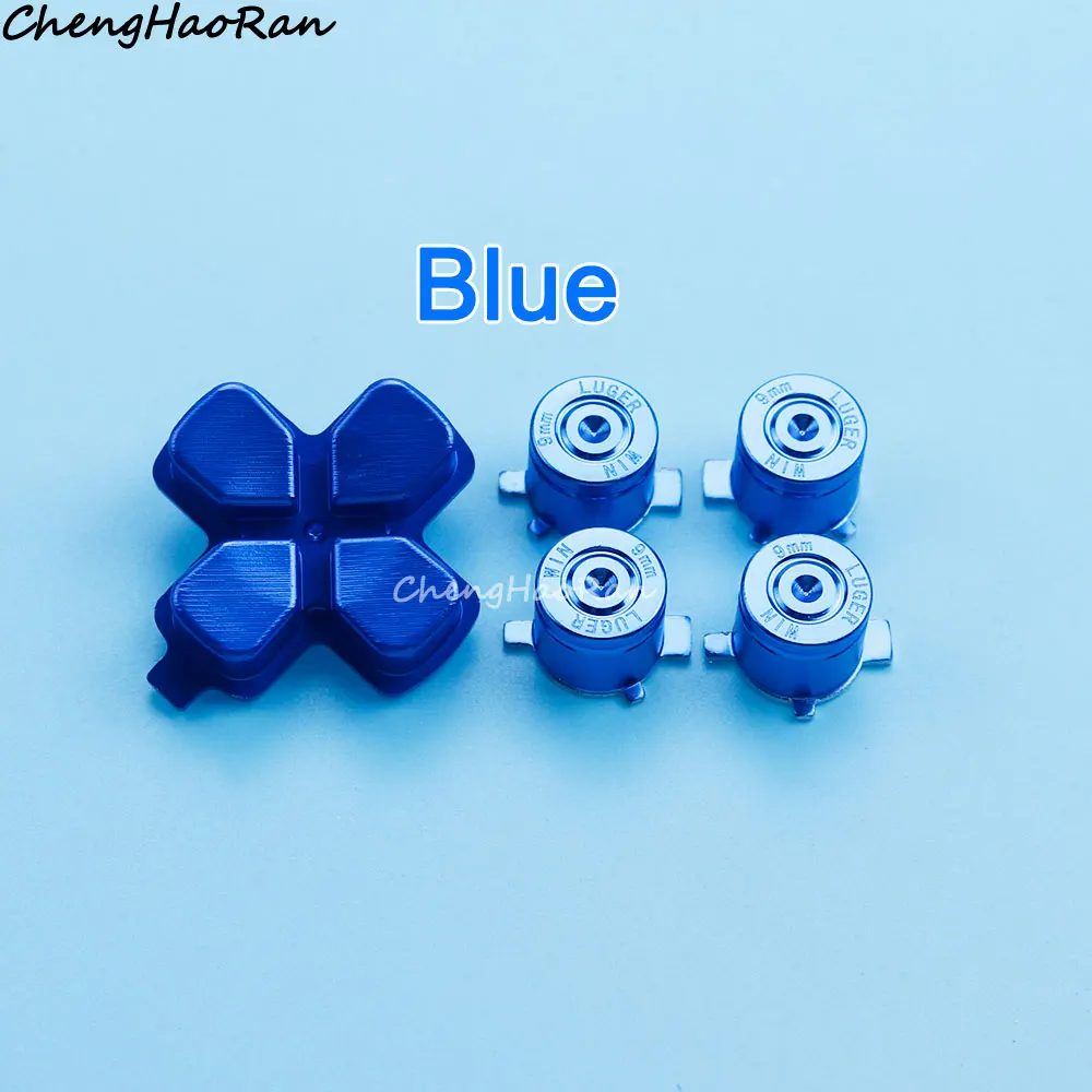 1 Set Ersatz A B Y X & Cross Direction Metall Tasten Für PS5 Controller Joystick Grip Daumenkappe Tasten Reparatur teile – Detail 10