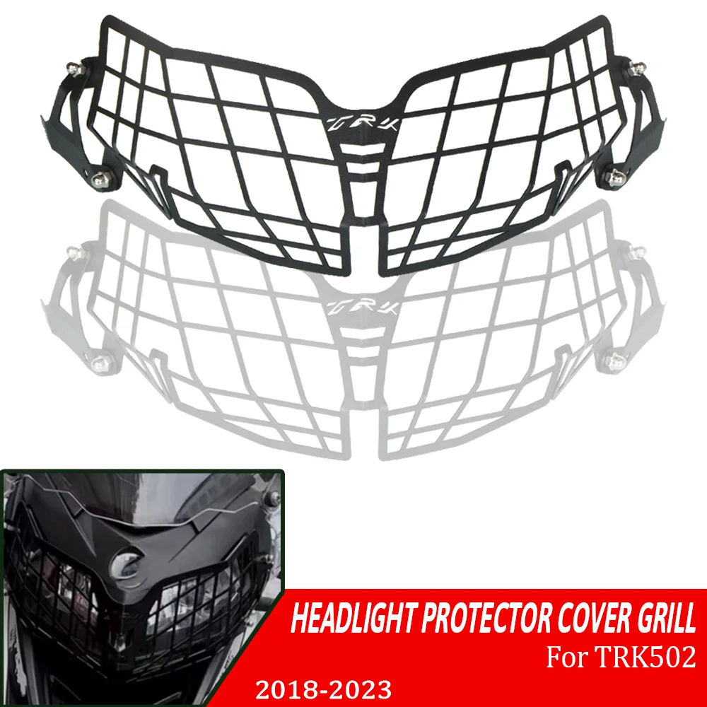 

For Bennlli TRK 502 TRK502X TRK502 X 2018 2019 2020 2021 2022 2023 Motorcycle Grille Headlight Protector Guard Head Lamp Guard
