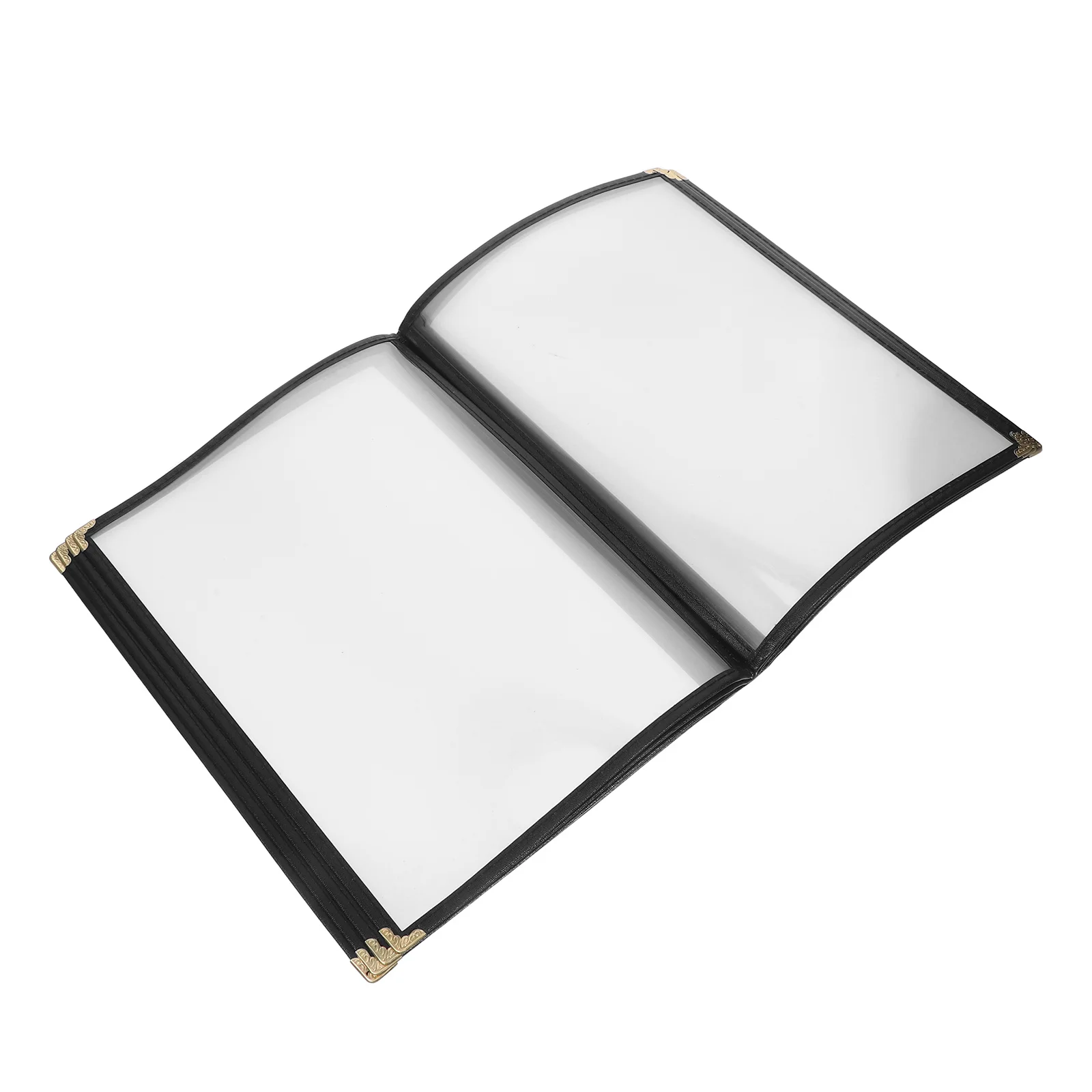 

Transparent Menu Cover A4 PVC Restaurant Folder 8 Pages Durable Modern Design For Cafe Hotel Pub Bar Menu Protector Kitchen