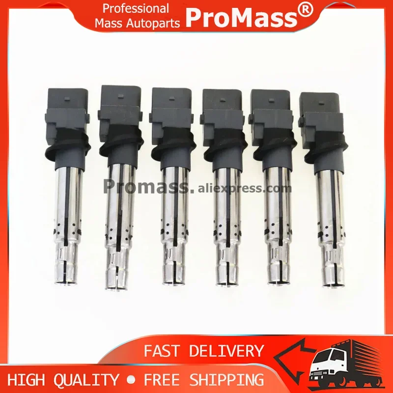 Ignition Coil Fit For VW EOS GOLF MULTIVAN PASSAT CC PHAETON TOUAREG TRANSPORTER 3.2 3.6 2002-2015 022905715A 022905100B