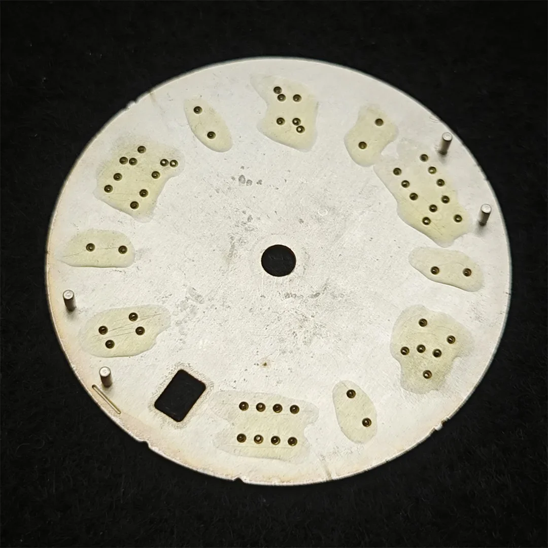 28.5mm Watch Dial NH35 Dial Roman Numeral Surface with Date Window Watch Faces Watch Replacement Parts for NH35 4R35 Movement