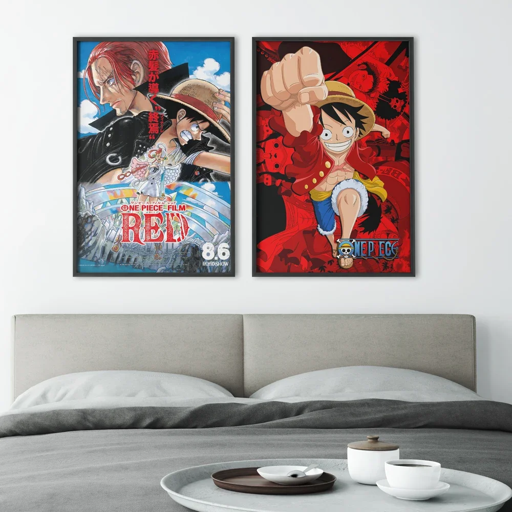 Canvas Artwork One Piece Luffy Painting Living Room Comics Pictures Decorative Hanging Prints Christmas Gifts Kid Action Posters