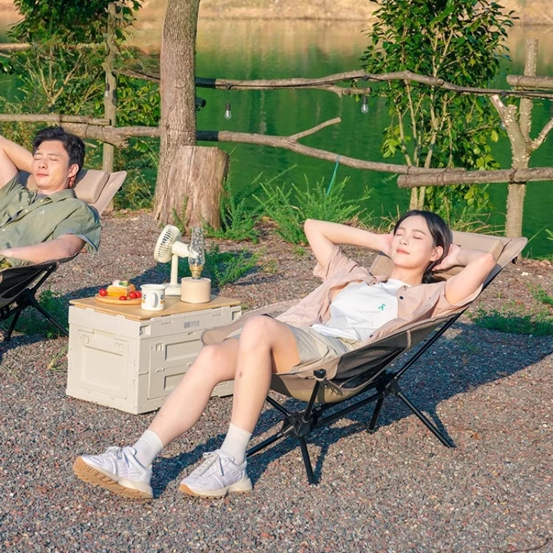 ค่ายเก้าอี้พับแบบพกพาน้ําหนักเบาพนักพิงชายหาดสวนกลางแจ้งท่องเที่ยวอุปกรณ์ตกปลา silla playa plegables