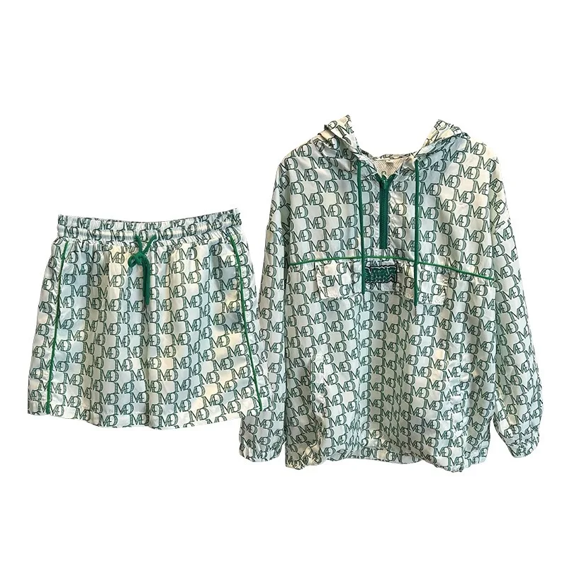 Faionable Casual Sportswear-Set Männer Frauen Sommer High-End-Ele Farbe Blo Hoodie Lose orts Zwei-Stück Set streetwear