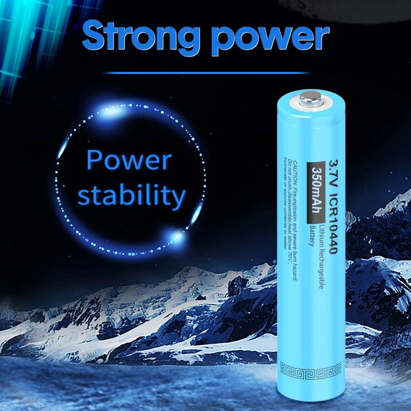 PKCELL زر علوي AAA ICR10440 3.7 فولت Liion بطاريّة ليثيوم قابلة لإعادة الشحن 10440 للمصابيح الأمامية الميكانيكية mod الشعلة العلوي vap