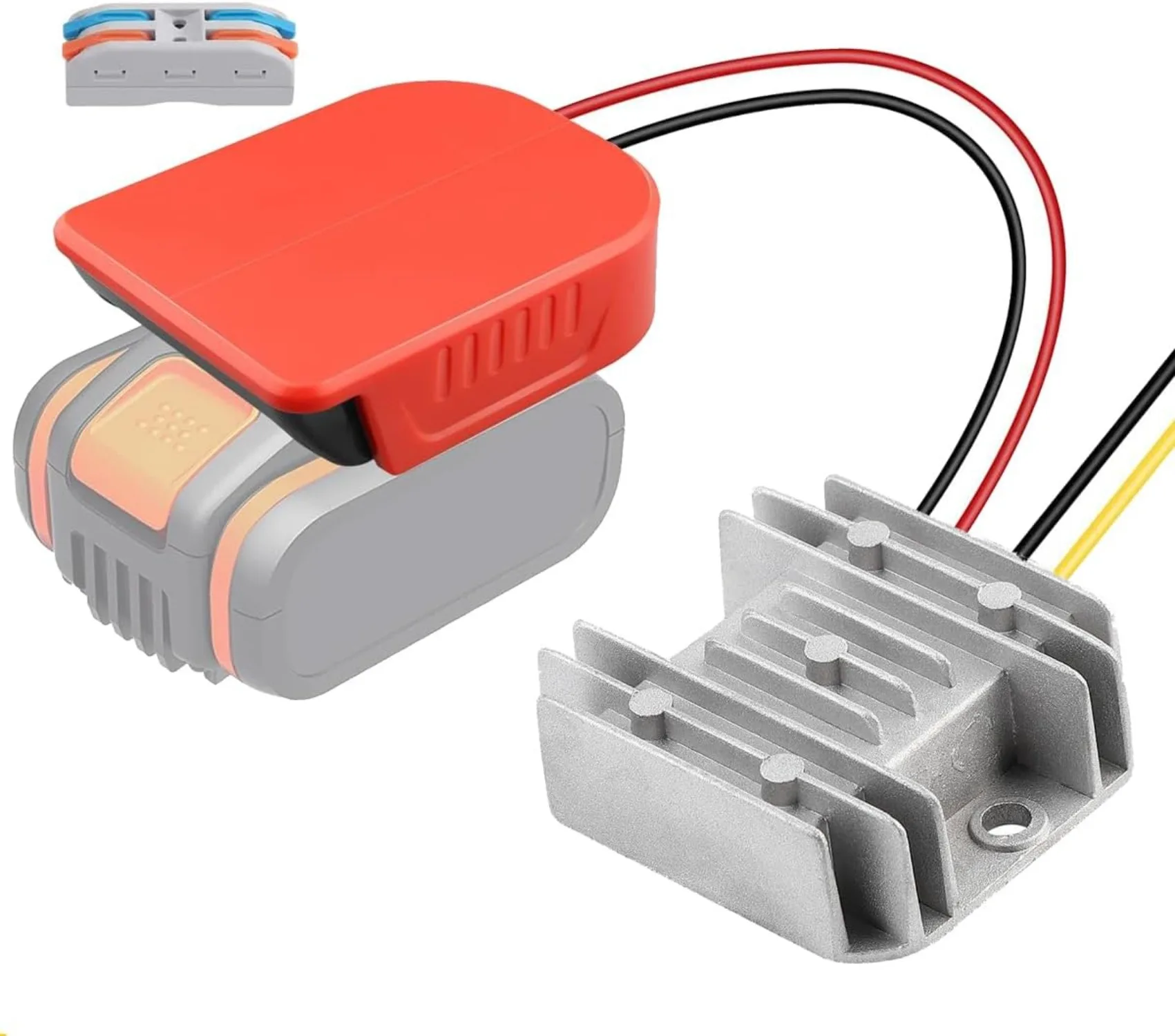 

DC 20V to 12V Step Down 10A 120W Converter for Worx 20V 4PIN Li-ion Battery Adapter for Power Wheel for Golf Rc Car Light