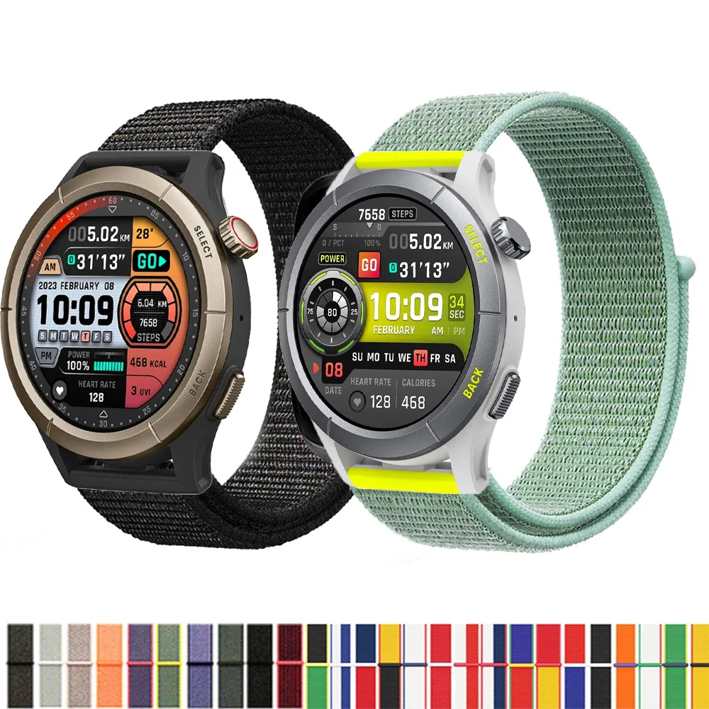 Нейлоновый ремешок-петля для Amazfit Cheetah Pro/круглый спортивный женский и мужской ремешок для часов Huami Amazfit GTR 4, ремни Correa ограниченного выпуска