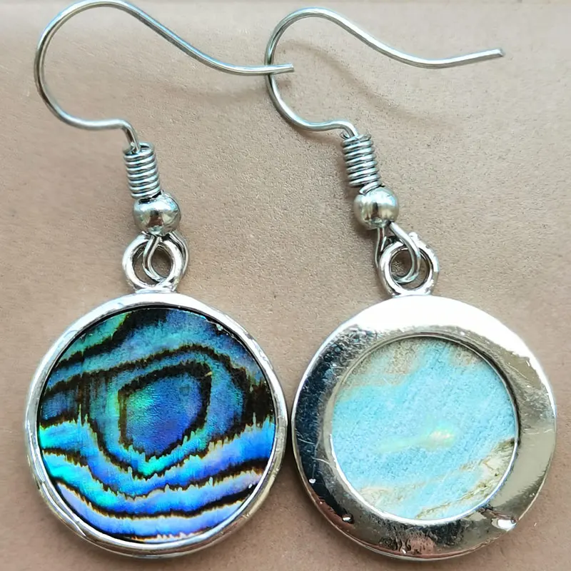 New Zealand Abalone Shell beads Earring 1Pair WFH1151