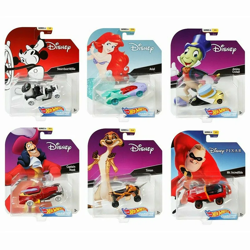 Hw Disney Figuur Auto Model Collectible Metal Diecasts Speelgoed Desktop Decoratie Model Kinderen Speelgoed Verjaardagscadeau Aangepast