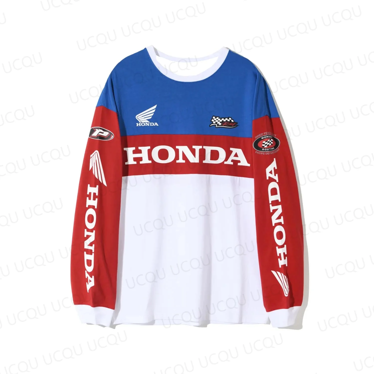 

Honda Cutoff Long Sleeve Hoodie Pullover Sweatshirt Moto Racing Team Apparel Biker Streetwear Casual Motorcycle Sportswear Top