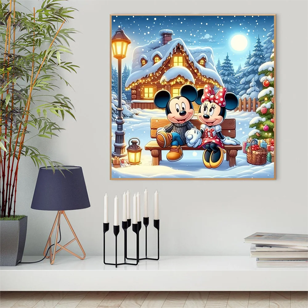 Disney Painting Christmas Gift DIY Hobby Paint By Numbers Mickey Minnie Mouse Cartoon Drawing On Canvas Wall Decor Living Room - Image 3