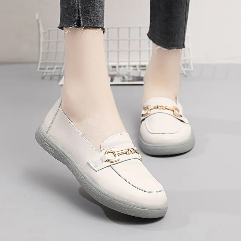 

New fashionable flat shallow opening single shoes, women's casual sports shoes, casual and versatile trendy loafers