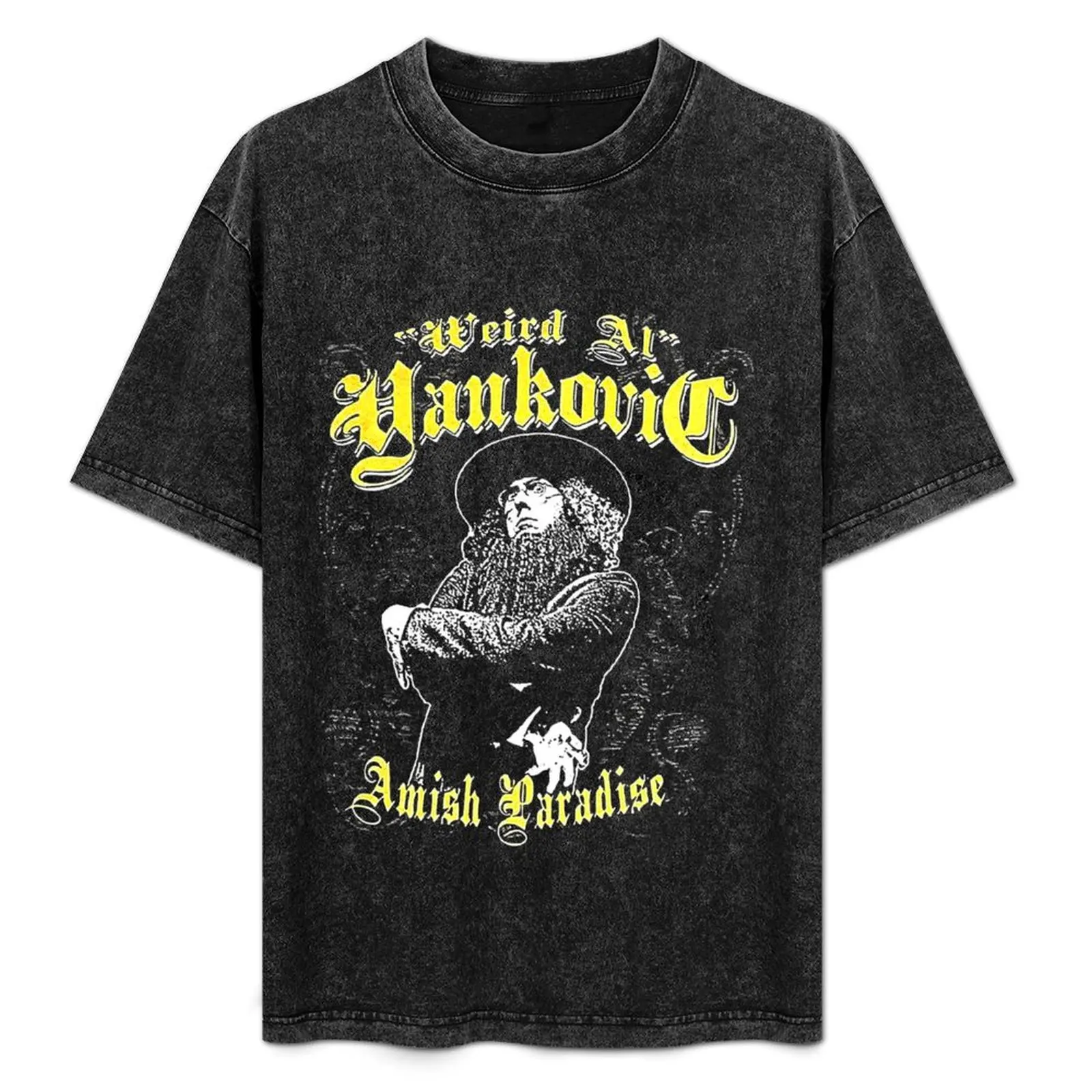 

Weird Al Yankovic Amish Paradise T-Shirt Work Daily Short Sleeve Top