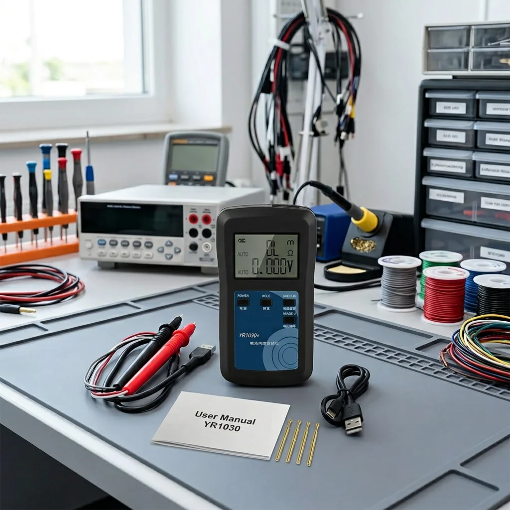 015 Portable 8-120V 50A DC Battery Monitor Meter With USB Digital Voltage Current Capacity Internal Resistance Tester view 2