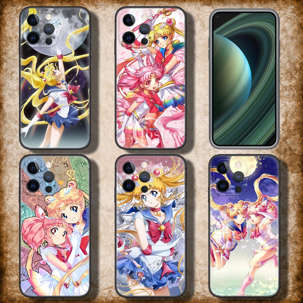 60HD Sailor Moon Soft Case for Huawei Y5P Y6P Y7A Y8P Y9A Y6 Y7 Y8S Y9S Y9 Prime Nova 9 9I 4E 5T 7 Mate 10 Lite 20 Pro P30