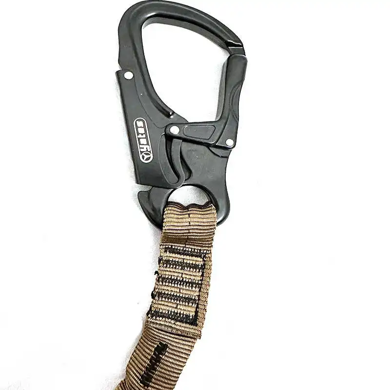 YATES 565T Outdoor Tactical Belt with Dual-Buckle Safety Lanyard