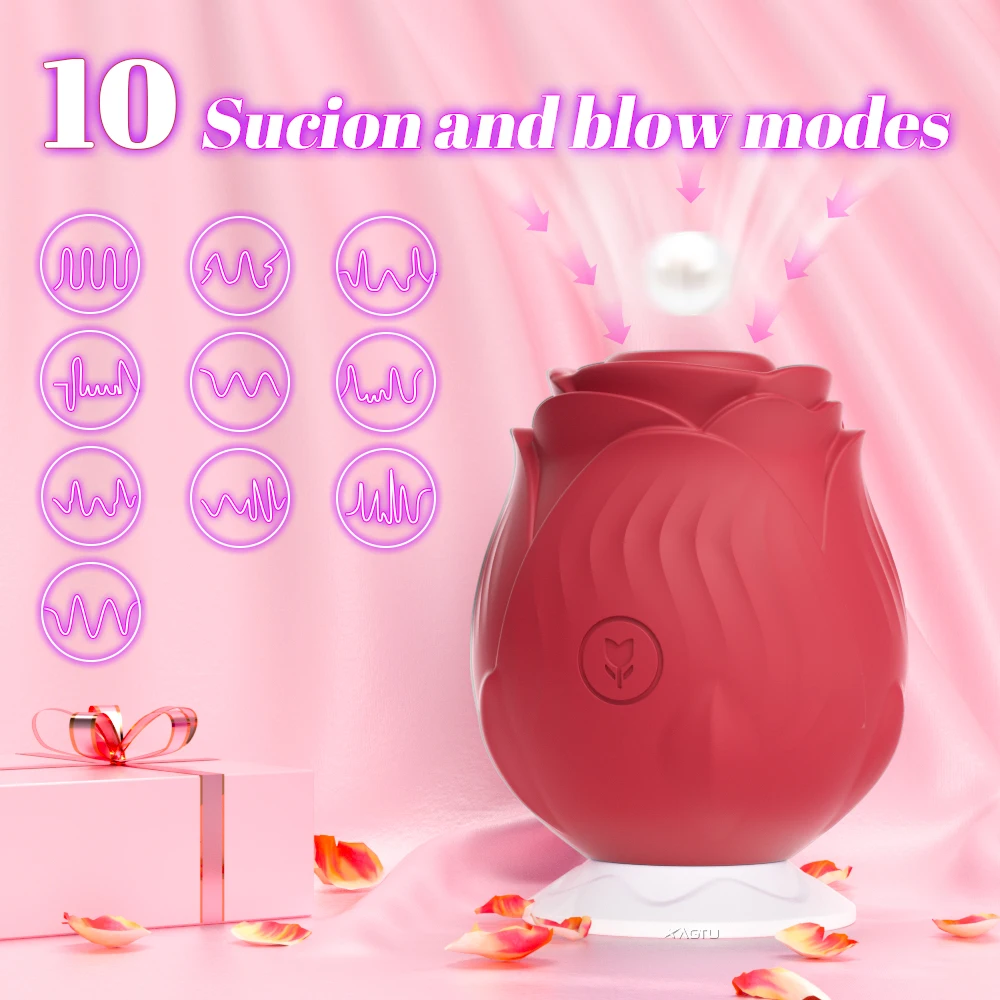 Powerful Sucking Vibrator for Women Vacuum Clitoris Stimulator Female Oral Nipple Clit Sucker Vibrating Adults Sex Rose-Toys