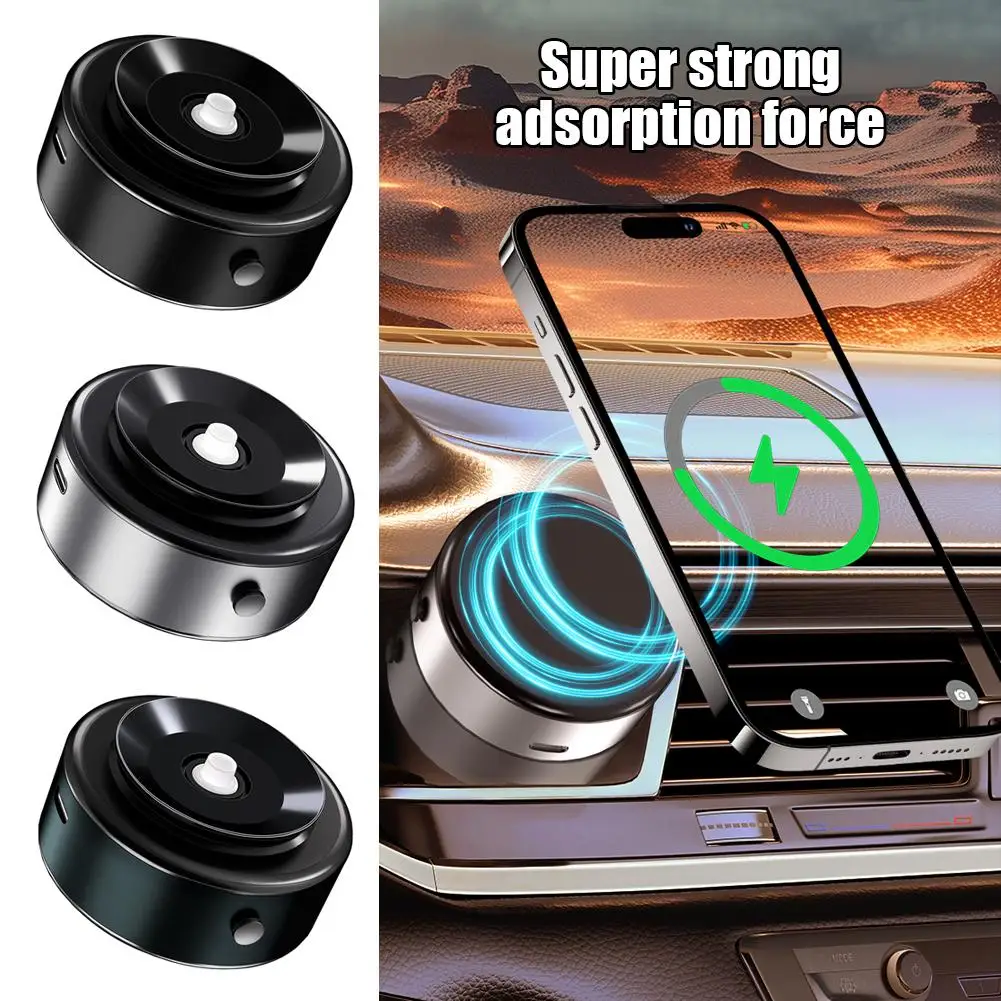 Electric Vacuum Magnetic Suction Car Phone Mount Wireless Charging Car Mount Car Interior Accessories Suction Cup Instrument