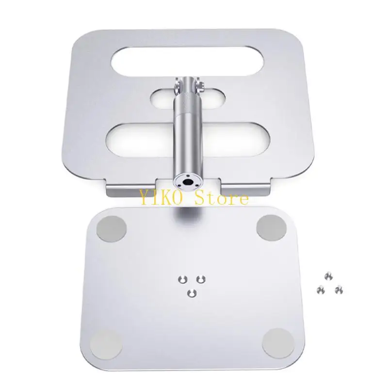 K32C Folding Laptop Desk Aluminum Standing Riser for Macbook Notebook Computer