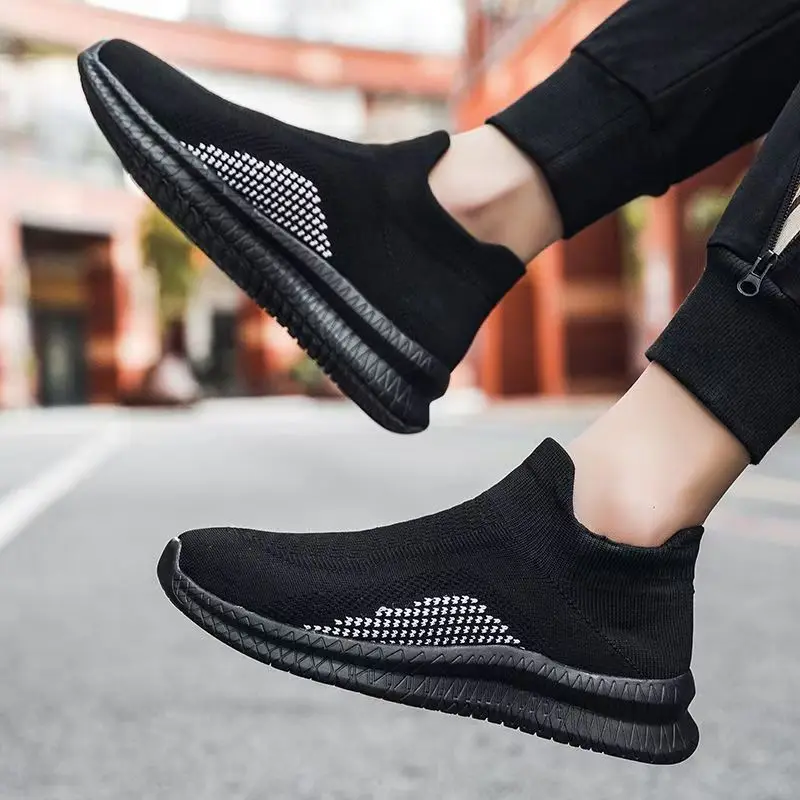 

Casual Shoes for Men, Mesh Quick-Drying Breathable Sports Shoes, Thin Slip-On Shoes for All Seasons, Lazy White Shoes for Sports