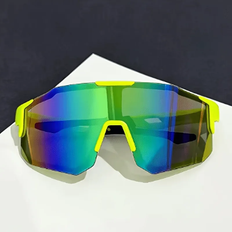 1pcs Unisex Colorful Wraparound Fashion Glasses, Lightweight & Durable Eyewear for Outdoor Activities