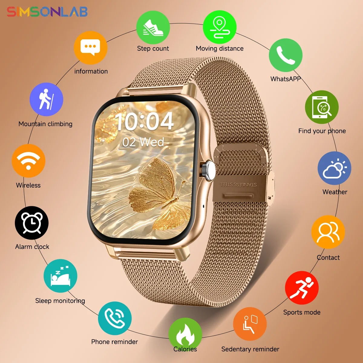 

New Smart Watch 1.83''HD Touch Screen For XIAOMI Bluetooth Wireless Call Heart Rate Monitor Music Control Smartwatch Men Women