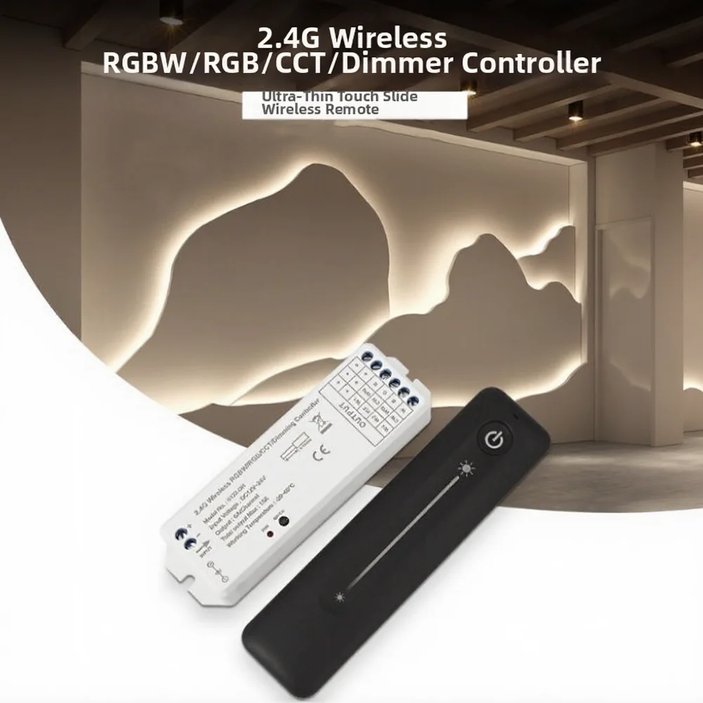 RF2.4G Touch Button Monochrome LED Light With Monochrome Dimmer LED Strip Dimmer Controller Receiver
