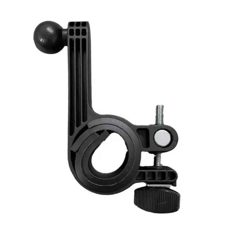 652F easy installs Handlebar Clamp Base Versatile Handlebar Clamp Mount Base Phone Mount Adapter for 17mm Ball Socket Devices
