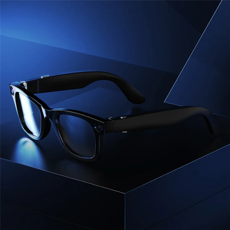 Solid Fashion Smart Glasses AI Camera 8MP IP65 Bluetooth Call Playing Music Smart Glasses Identify Pictures Use Chatgpt
