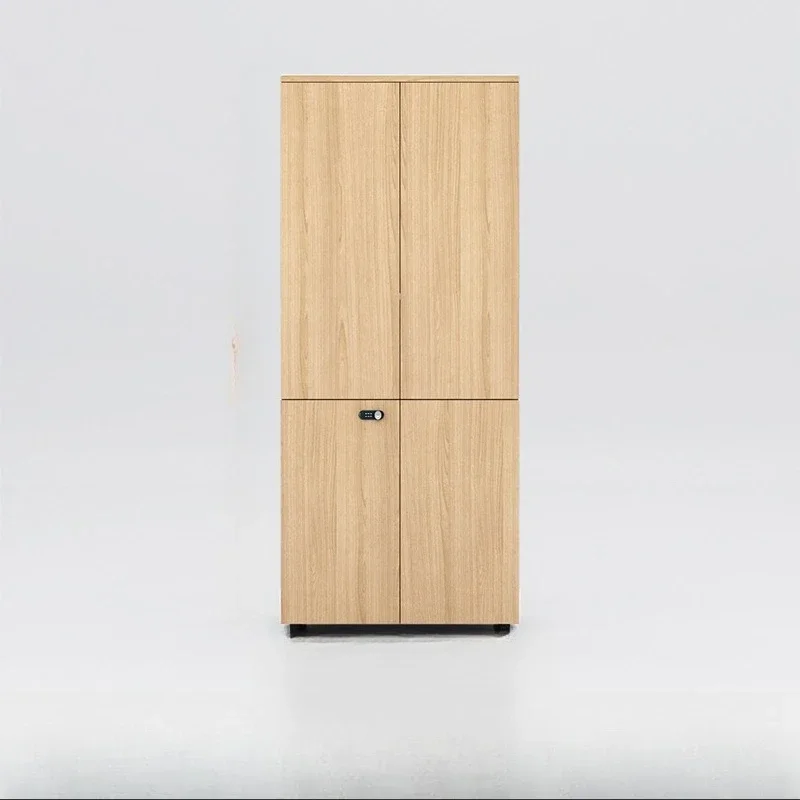 Classeurs, casiers de données, armoires de sécurité du sol au plafond en bois avec serrures, bureaux