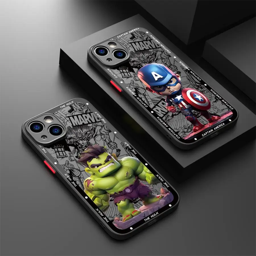 Marvel Sipiderman Ironman Handyhülle für Apple iPhone 7 8 Plus 13 Mini 12 XS Max 15 Pro Max 11 Pro