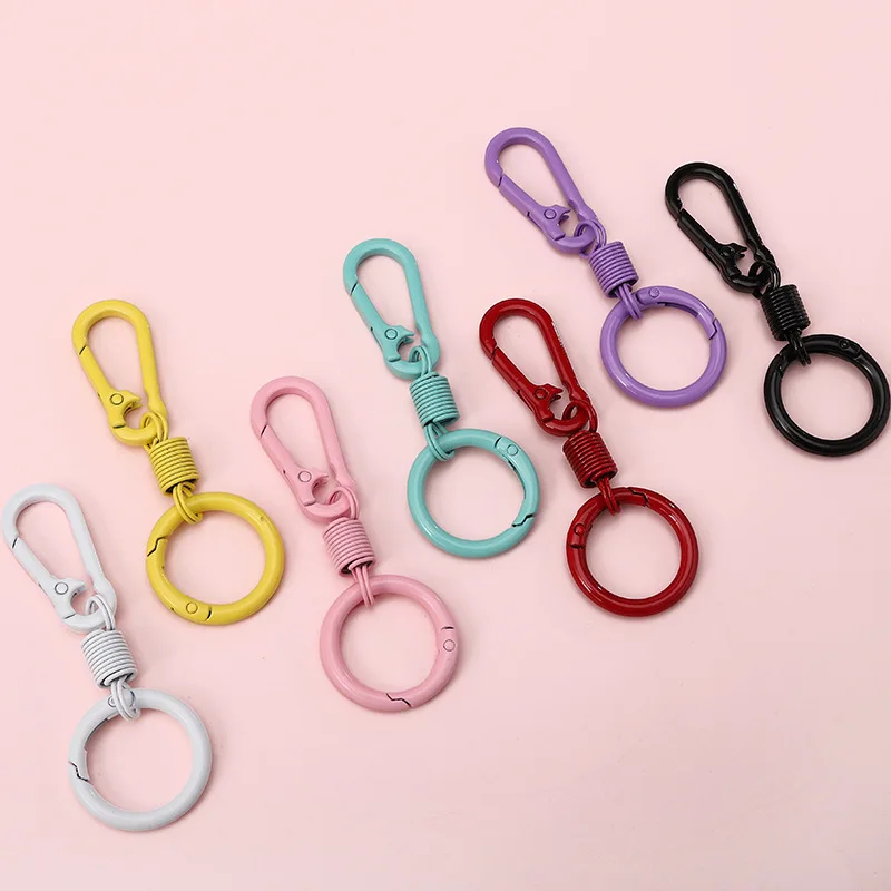 2 Stücke Kawaii Candy Farbe Legierung Snap Karabinerverschluss Haken Schlüsselanhänger Schnalle Halter für DIY Schlüsselanhänger Taschen Geldbörse Anhänger Zubehör – Detail 4