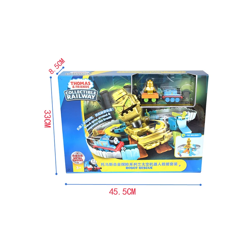 Original Thomas & Friends the Mini Train Alloy Manual Exploration Space Robot Railway Track Boy Gift Model Car Toys For Children