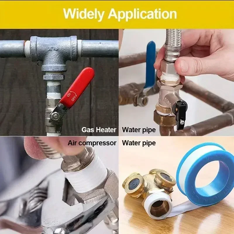 3 p PTFE ท่อน้ําเทปน้ํามันฟรีเทปปิดผนึกข้อต่อเทปซีลสีขาวท่อซีลด้ายวัตถุดิบเทป Home Essential