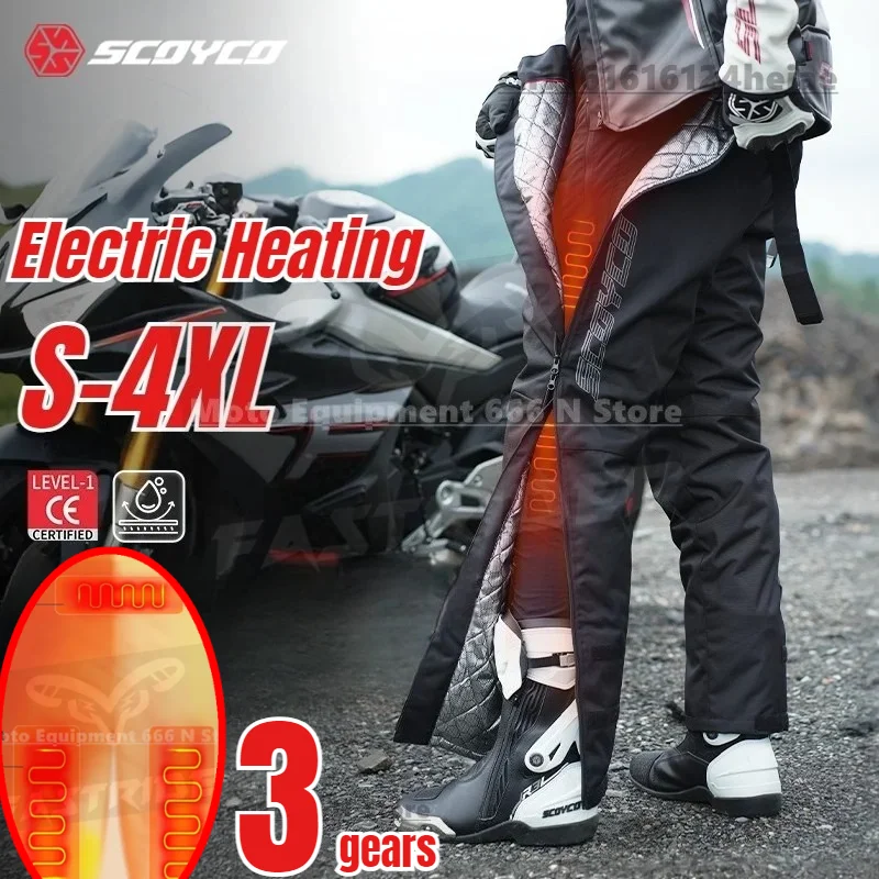 

Motorcycle Electric Heating Riding Pants Quick-Release Pants for Men Women Winter Warm Windproof Waterproof Coldproof Pants