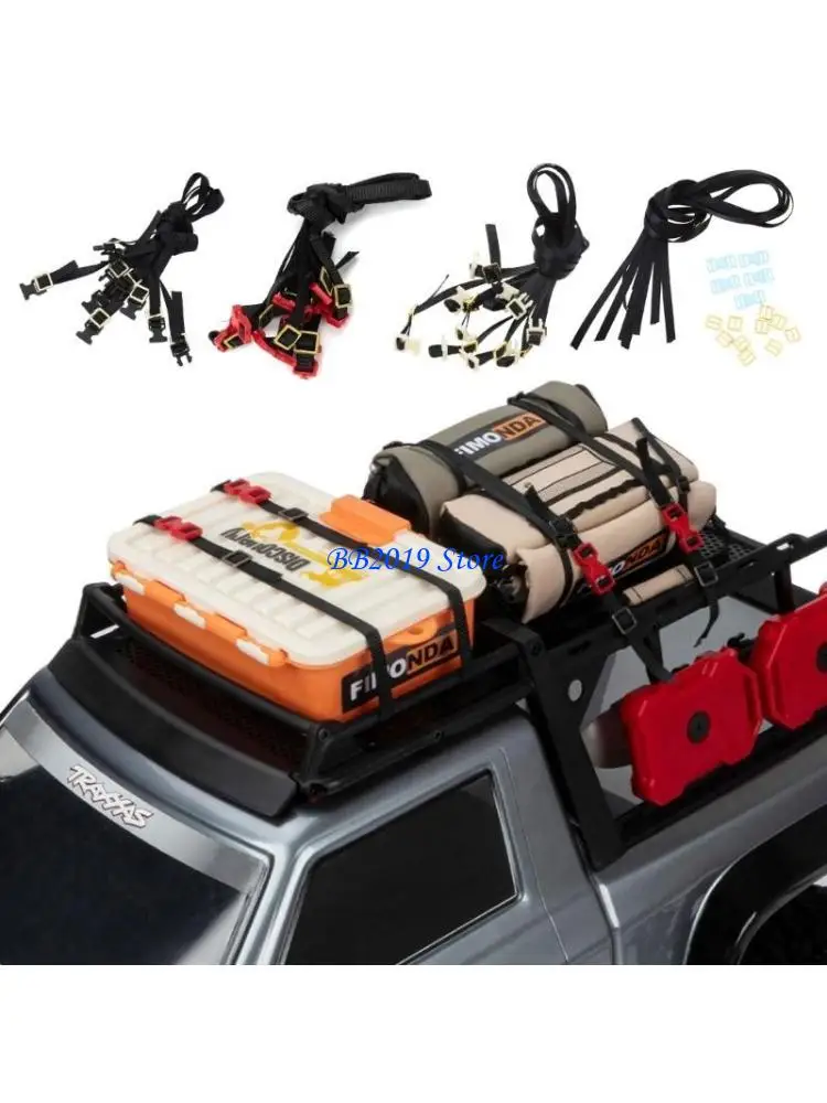 Q0KB R/C Model Car Decoration Luggage Rope DIY Modify for 1:10 SCX10 4X4WD