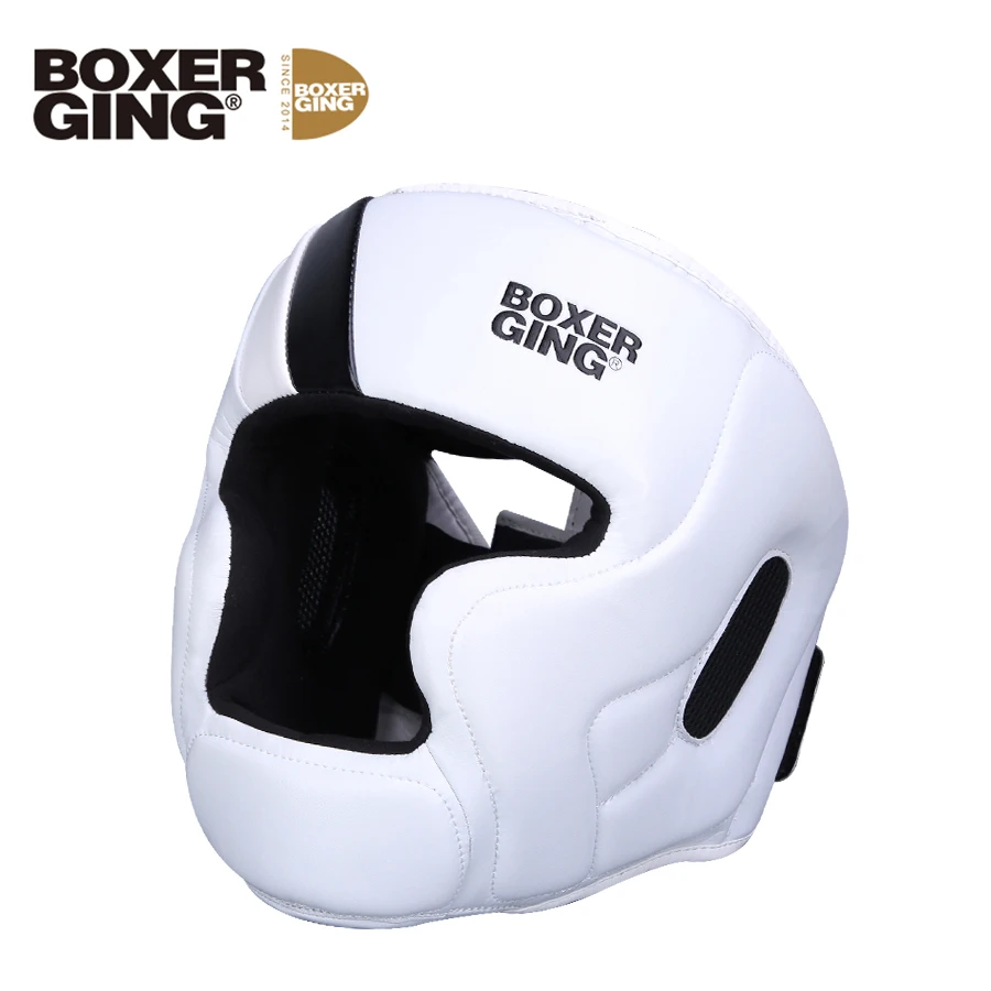 Kick Boxing Helmet PU Leather Men Women Karate Head Guard MMA Sanda Kickboxing Fight Training Head Protection Helmet