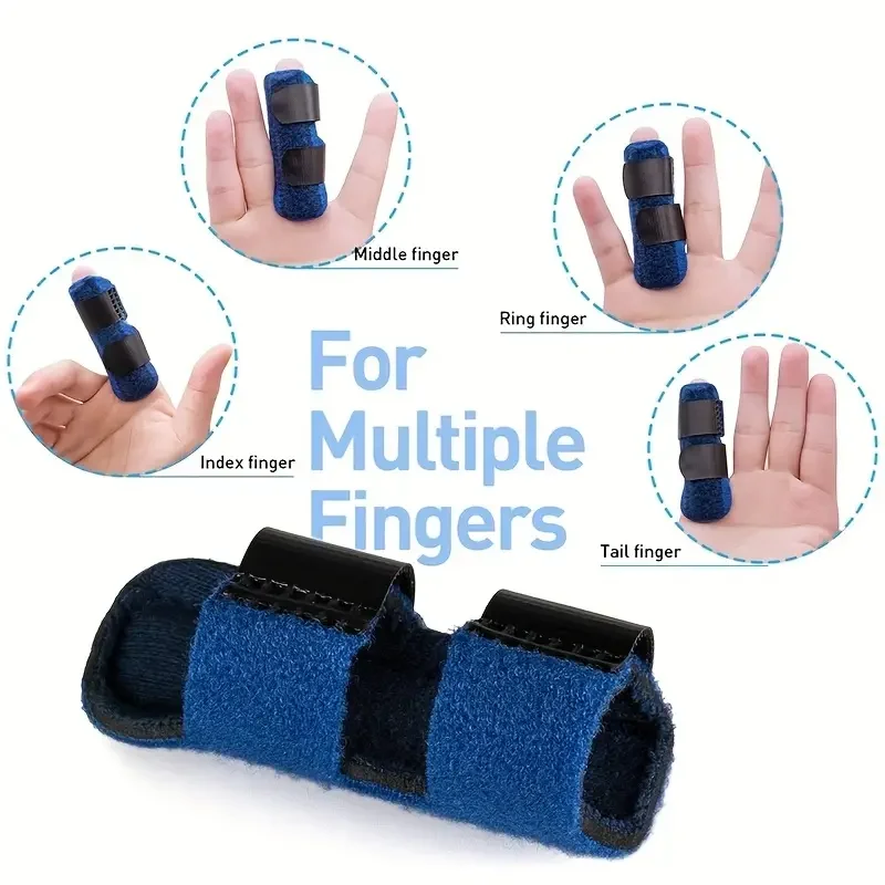 1Pc Adjustable Finger Splint with Lightweight Aluminum Base - Provides Support and Relief for Injured Fingers - Fits 40-80kg