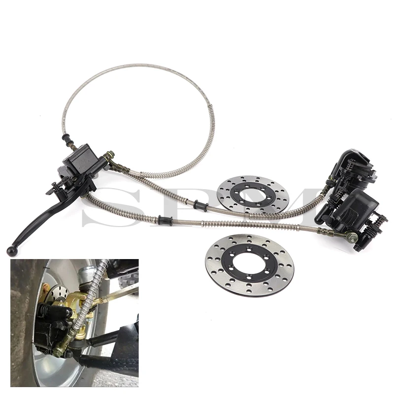 Front Hydraulic Disc Brake Caliper Master Cylinder Assembly Fit For China 150cc 200cc 250cc ATV UTV Buggy Quad Bike Accessories