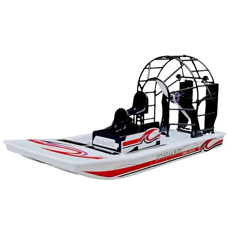 New 2.4g Rc Electric Boat Aerodynamic Model Diy Amphibious Rescue Air Cushion Ship Remote Control Boat Kid Outdoor Toy Xmas Gift