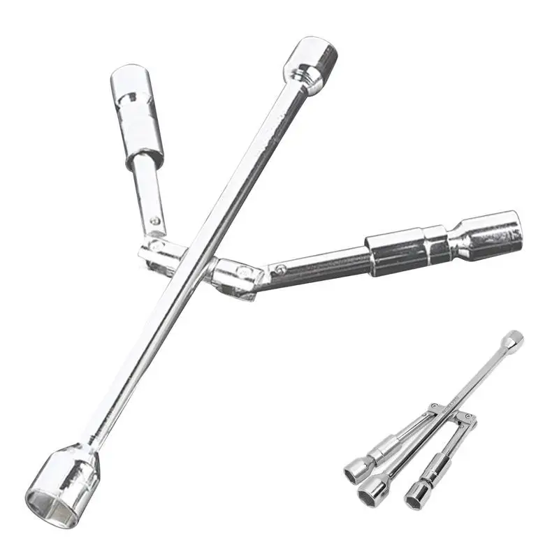 

Гаечный ключ из углеродистой стали, 4-ходовой инструмент для снятия гаечных ключей, Портативный прочный инструмент для снятия гаек, Универсальный сверхмощный складной наконечник