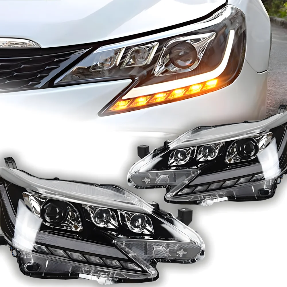

Автомобильные передние фонари для Toyota REIZ MARK X 2013-2017, все новое обновление, светодиодный стиль «Демон глаз», три света, дизайн, горячая распродажа, аксессуары