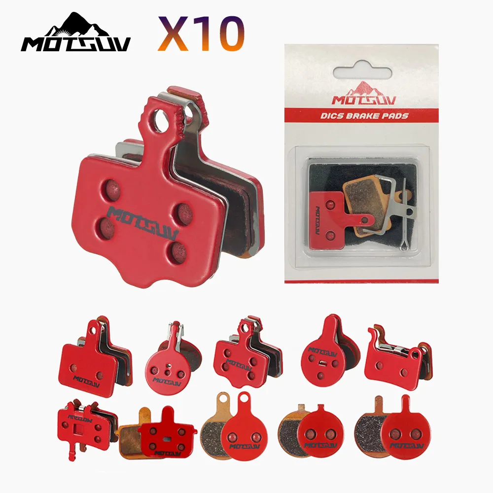 10pcs Metal Sintered MTB Bicycle Hydraulic Disc Brake Pads Mountain Cycling Bike Brake Pads for Shimano Zoom Magura