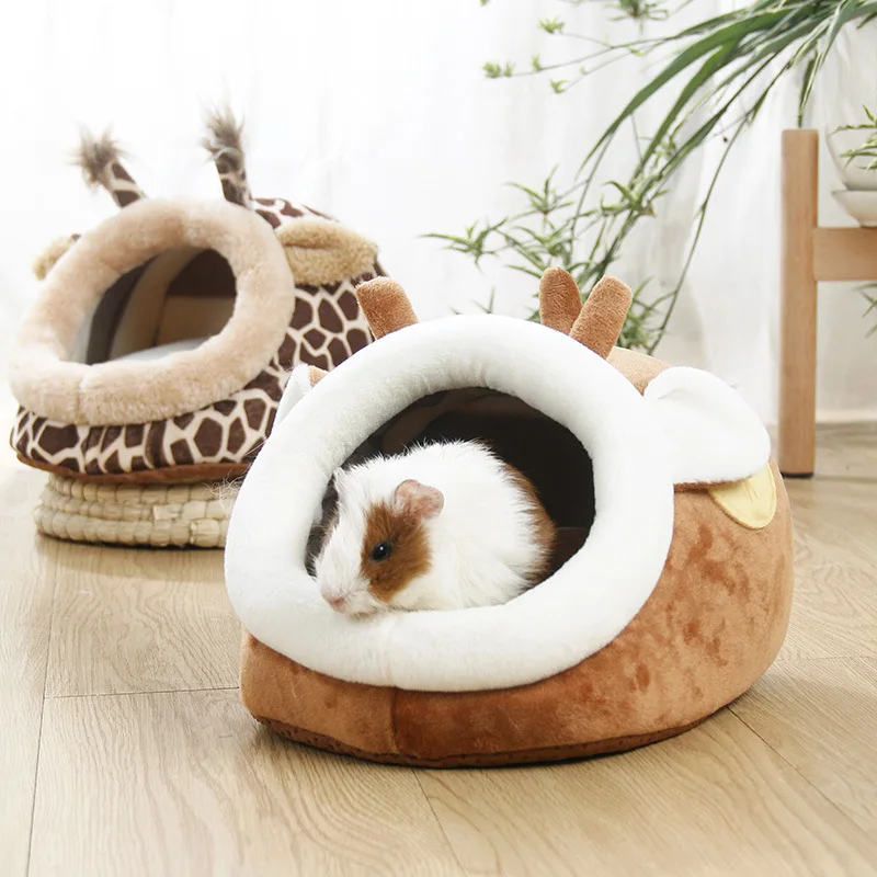 Guinea Pig House Hamster Cotton Cage Small Animal Nest Winter Soft Warm Pet Bed For Rodent/guinea Pig/rat/hedgehog Pet Supplies