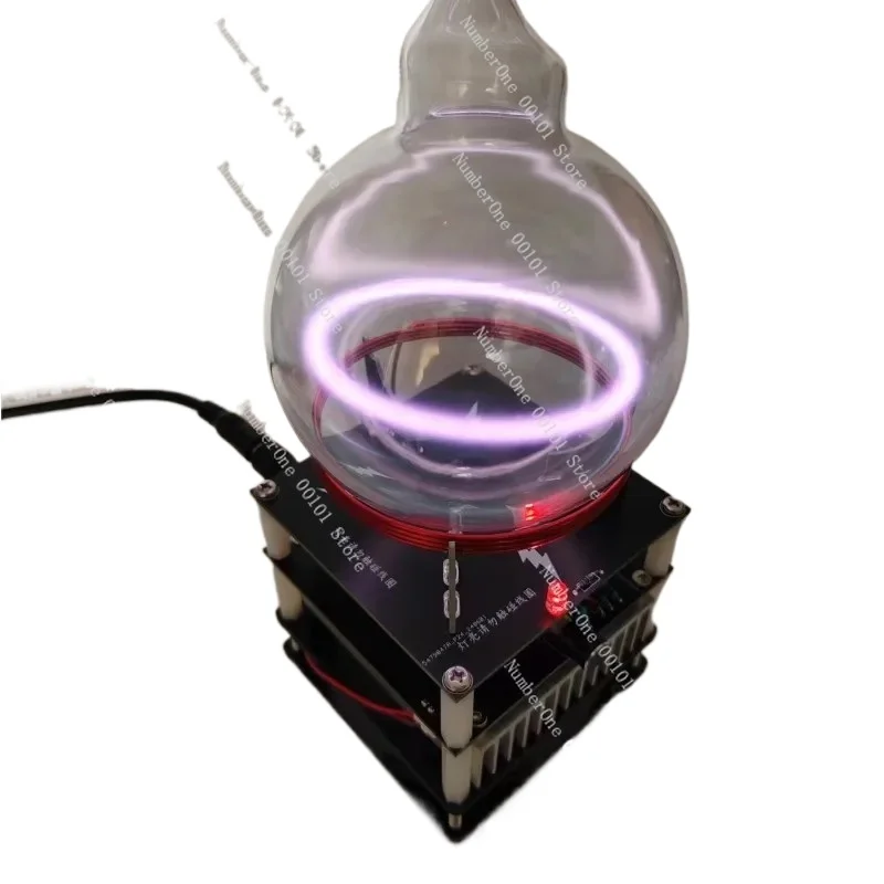 

Electric Plasma Orb - Interactive Tesla Ring, Glowing Ionized Gas, Science Gadget & Novelty Lighting