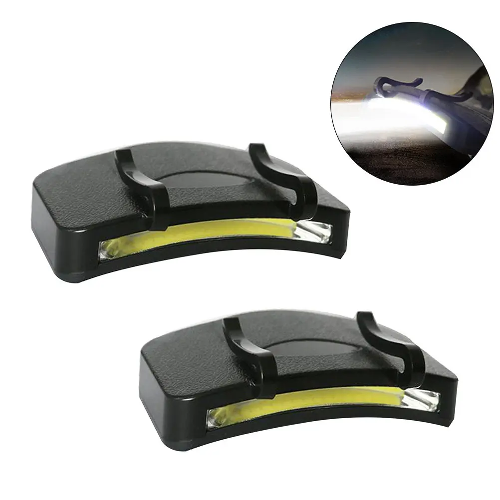 

2Pcs Cob Clamp Light Bright Natural Light LED Lamp Hands Free Waterproof for Outdoor Activities Camping Hunting Biking