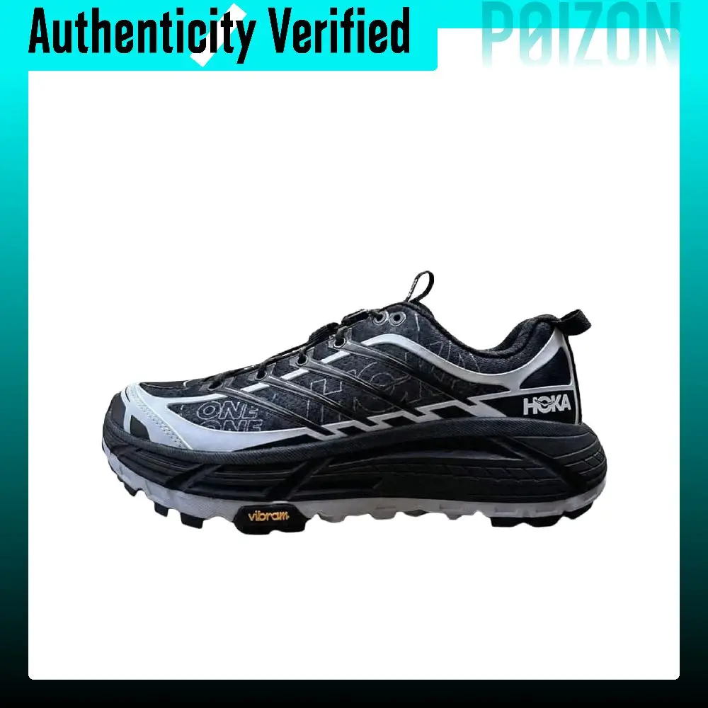 HOKA ONE ONE Mafate Three 2 Textile, Synthetic Leather Slip Resistant Abrasion Resistant Cushioning Low top 1175490-CBNB