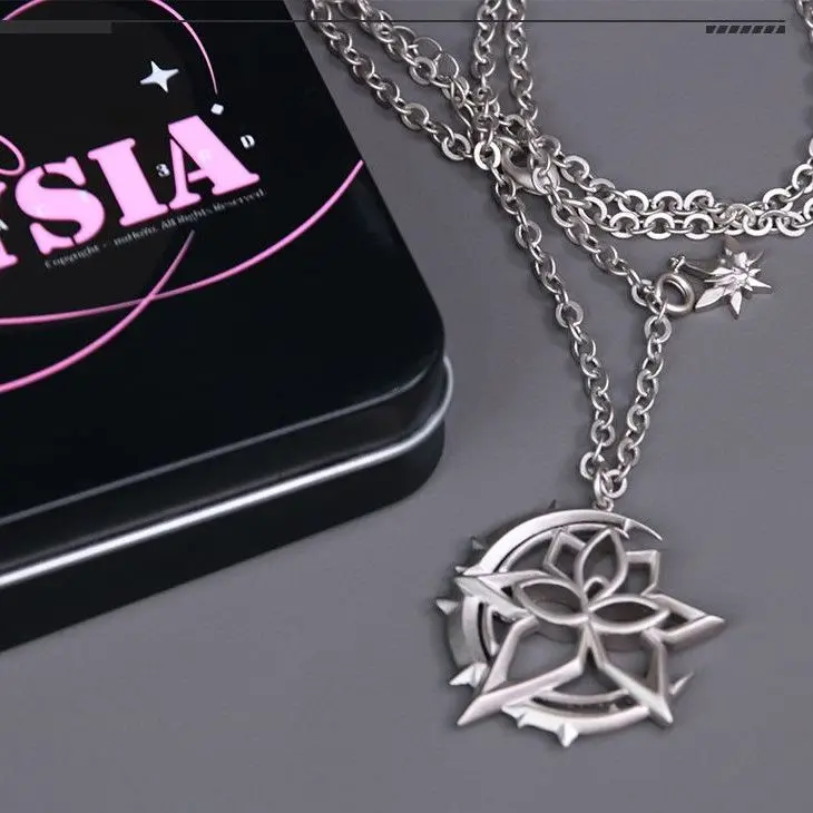 MiHoYo Honkai Impact 3 Elysia Necklace Anime Cosplay Pendant  Jewelry Prop Accessories Gift